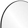 3_Renwil Wearstley Black Iron 35" x 35" Arch Shelf Wall Mirror more views