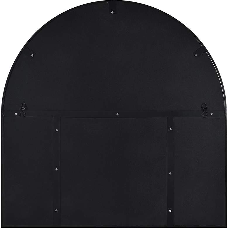Image 7 Renwil Wearstley Black Iron 35" x 35" Arch Shelf Wall Mirror more views