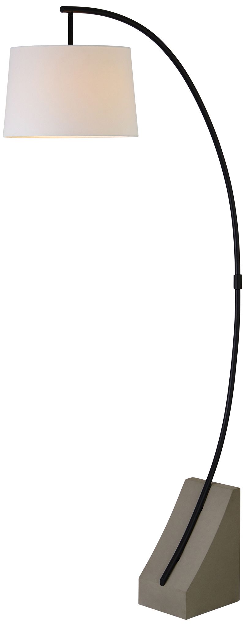 Image 5 Renwil Weymouth 75 1/2" High Iron Matte Black Grey Concrete Floor Lamp more views