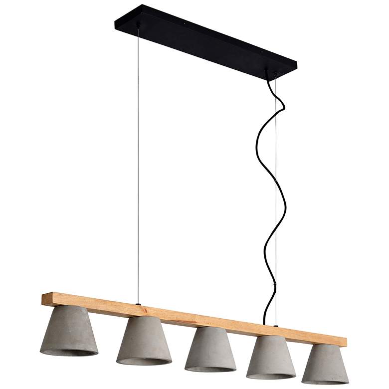 Image 2 Renwil Zain 43 1/4" Wide Gray Black Kitchen Island Light Pendant