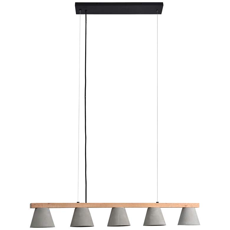 Image 5 Renwil Zain 43 1/4" Wide Gray Black Kitchen Island Light Pendant more views