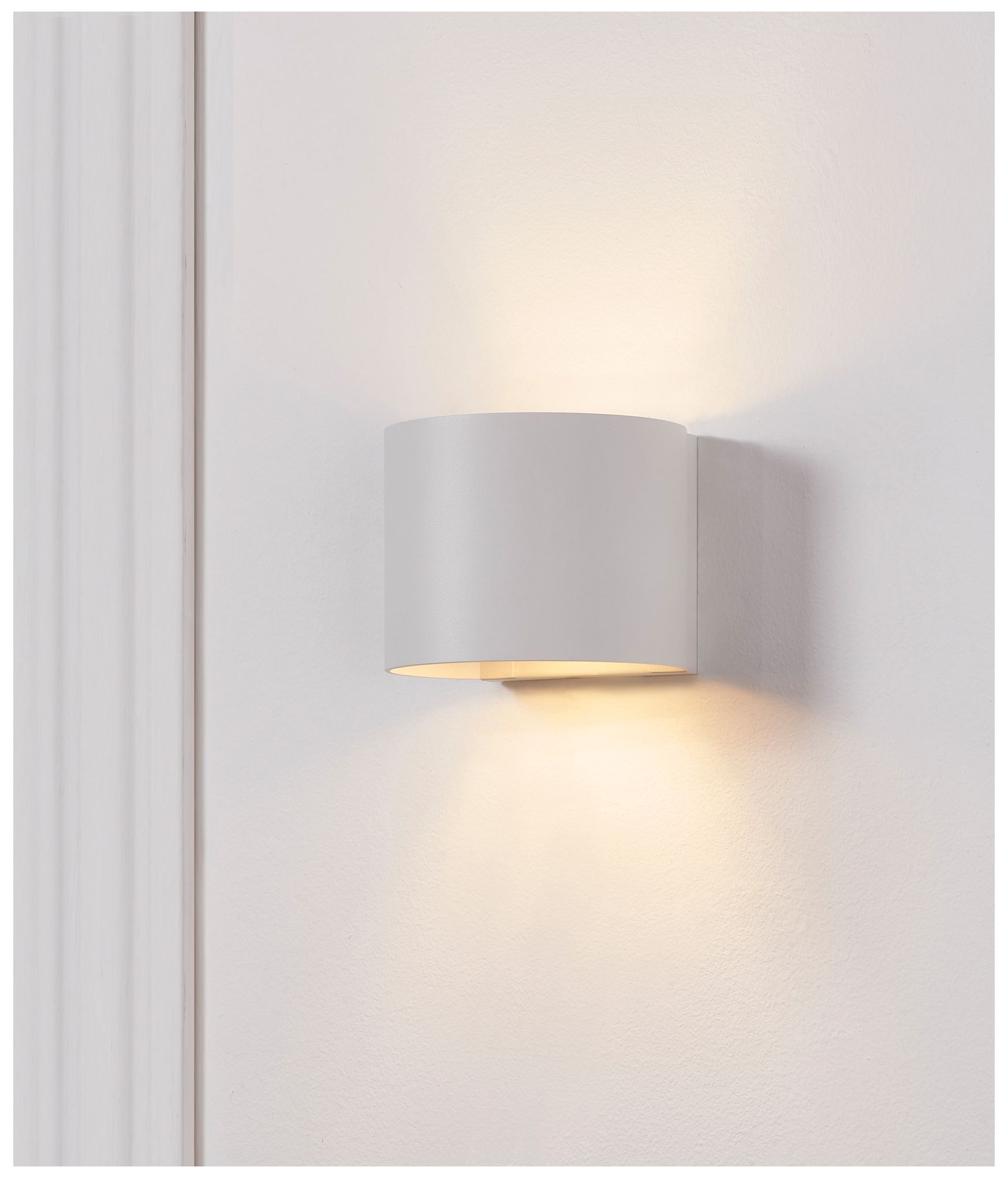 Renwil Zak Aluminum Matte White Wall Sconce 5.90x4.72x5.24