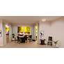 2_Renzo 2-Light Matte Black Semi-Flush Mount more views