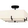 3_Renzo 2-Light Matte Black Semi-Flush Mount more views