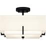 4_Renzo 2-Light Matte Black Semi-Flush Mount more views