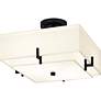 6_Renzo 2-Light Matte Black Semi-Flush Mount more views