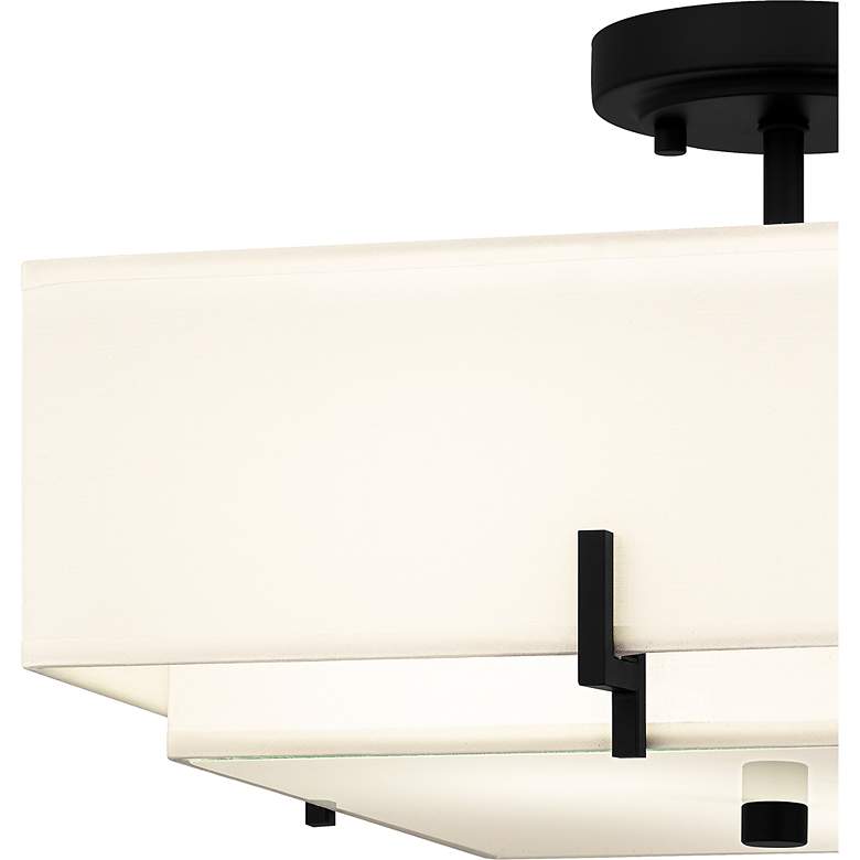 Image 7 Renzo 2-Light Matte Black Semi-Flush Mount more views