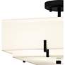 7_Renzo 2-Light Matte Black Semi-Flush Mount more views