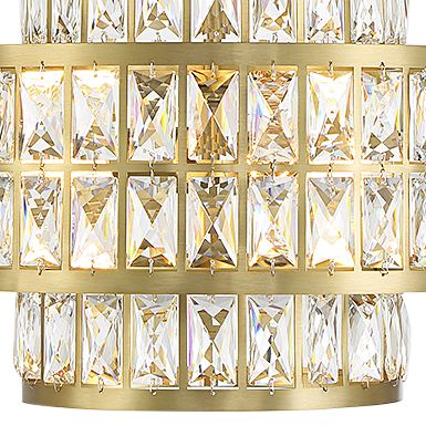 Image 3 Renzo 3-Light Pendant in Warm Brass more views