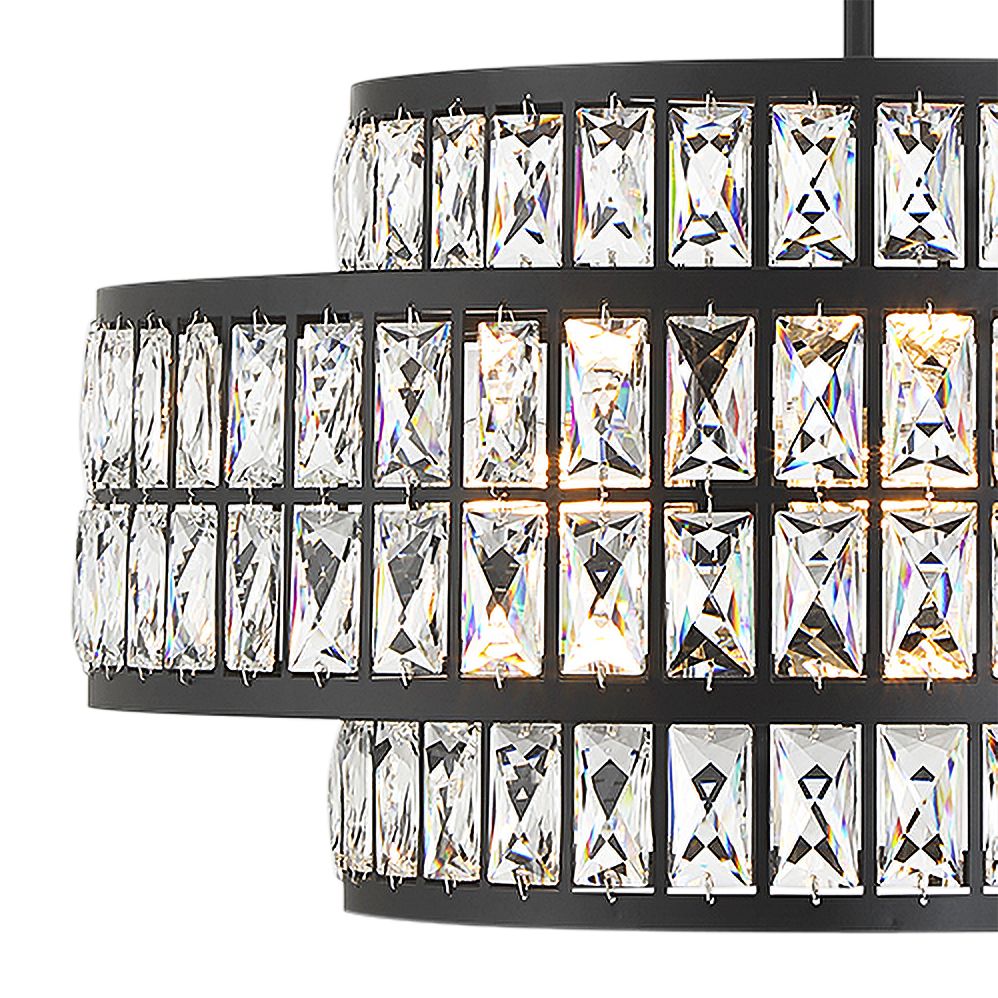 Image 2 Renzo 4-Light Pendant in Matte Black more views