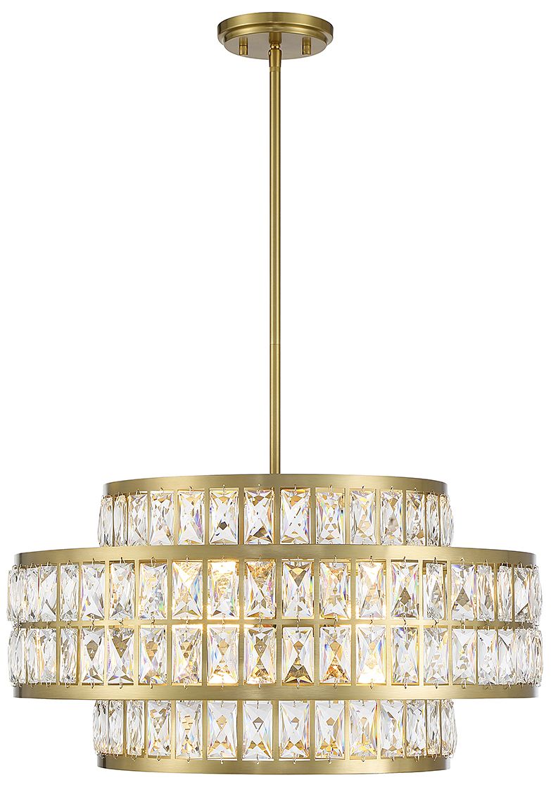Renzo 4-Light Pendant in Warm Brass
