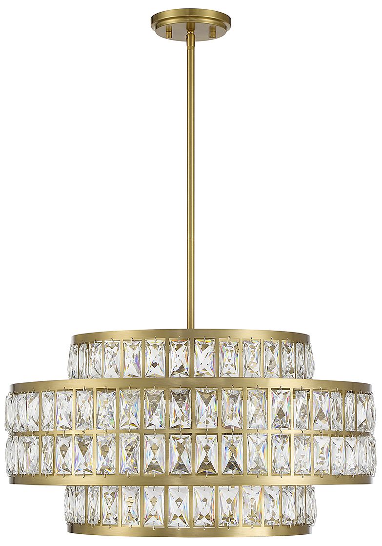 Image 2 Renzo 4-Light Pendant in Warm Brass more views
