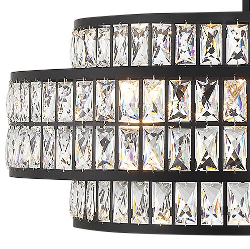 Image 2 Renzo 6-Light Pendant in Matte Black more views