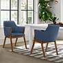 1_Renzo Blue Fabric Dining Side Chairs Set of 2