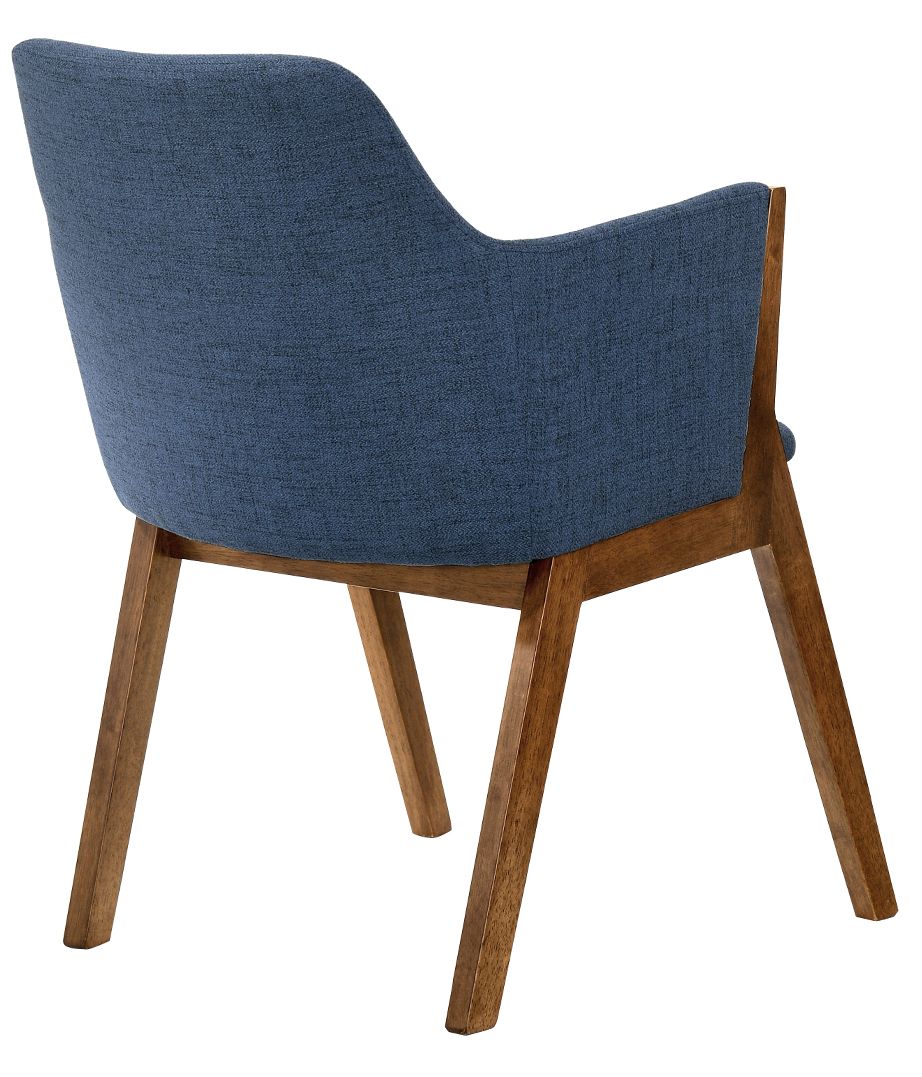 Image 3 Renzo Blue Fabric Dining Side Chairs Set of 2 more views