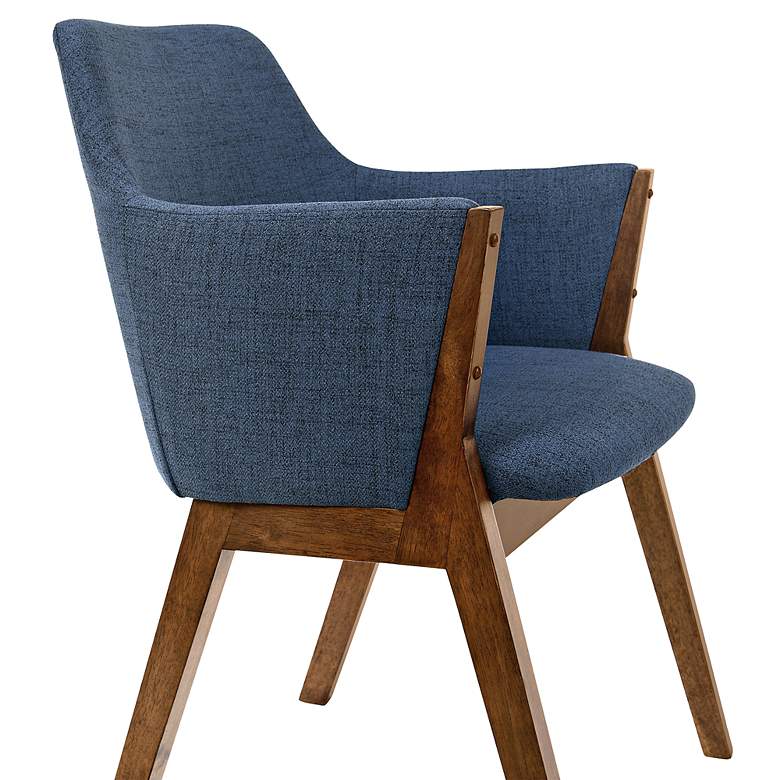 Image 4 Renzo Blue Fabric Dining Side Chairs Set of 2 more views