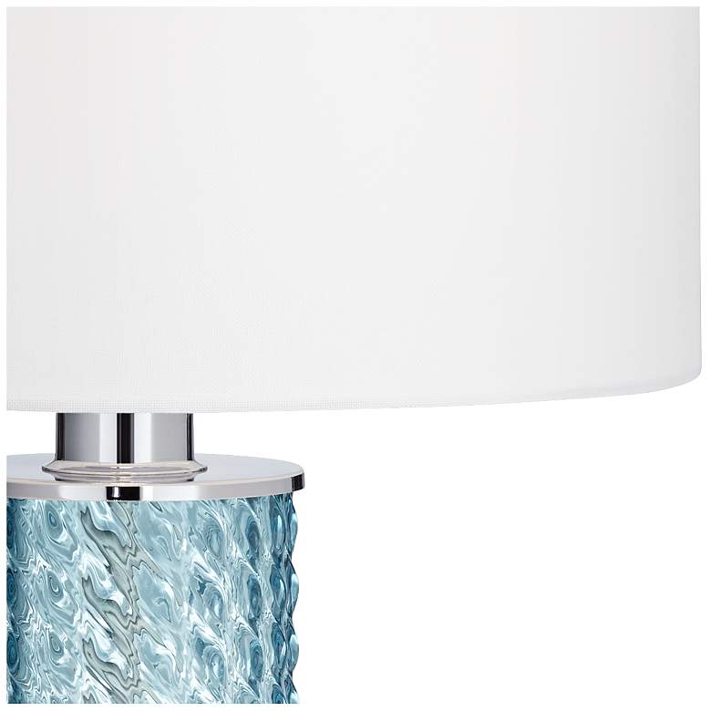 Image 2 Renzo Blue-Sea Glass Table Lamp Set of 2 more views
