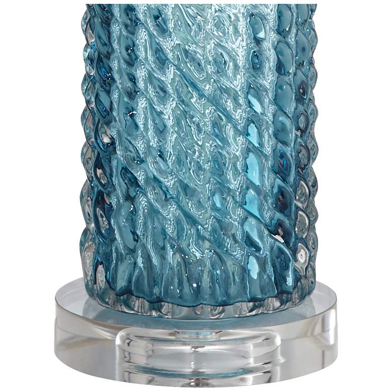 Image 4 Renzo Blue-Sea Glass Table Lamp Set of 2 more views