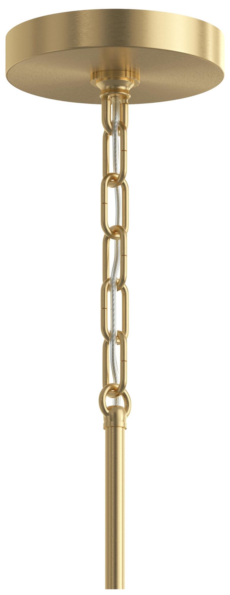 Image 6 Replay Collection 1-Light Brushed Gold Mini-Pendant with Etched Glass Shade more views