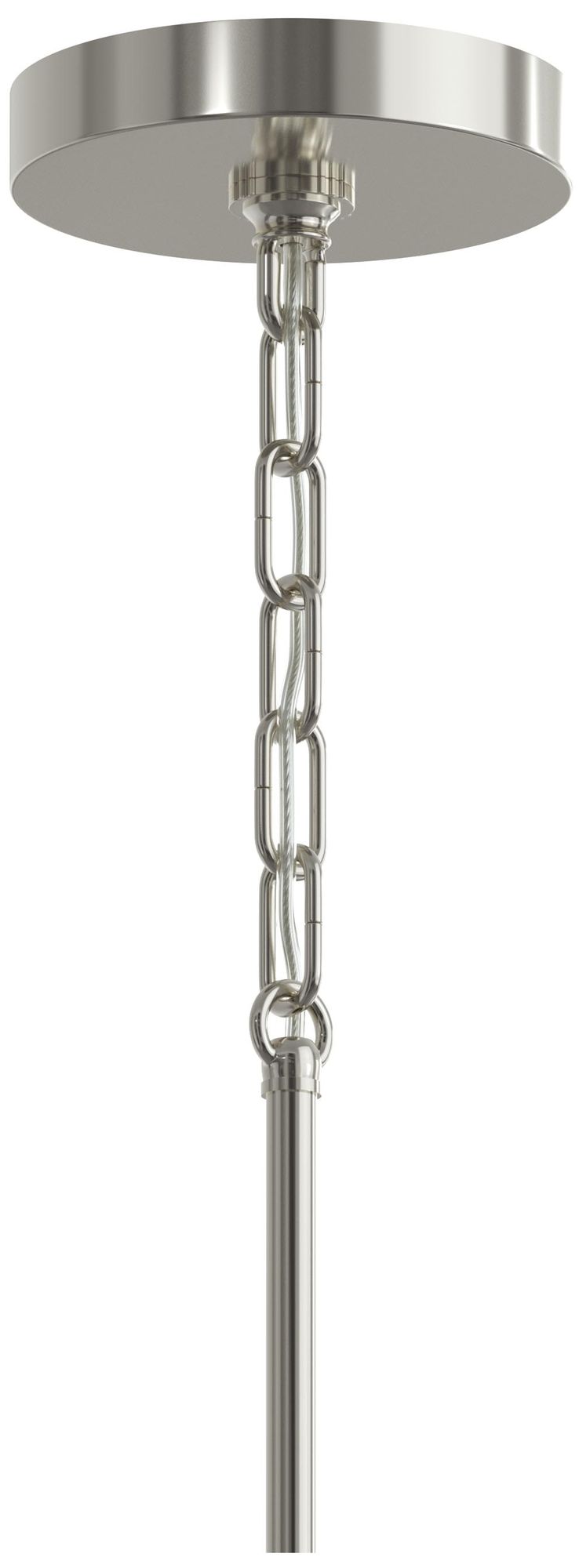 Image 6 Replay Collection 1-Light Polished Nickel Mini-Pendant w/Clear Glass Shade more views