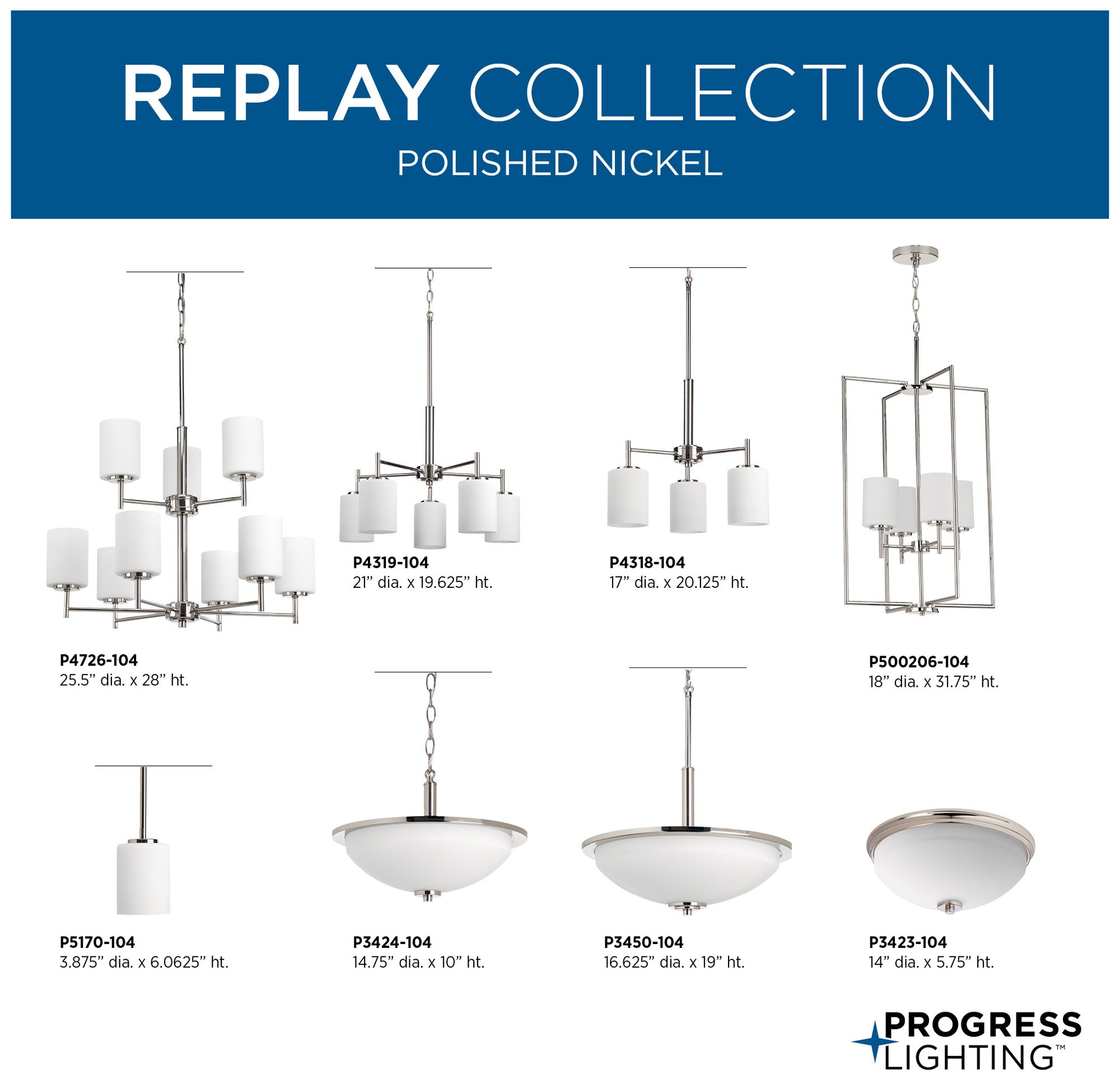 Replay Collection 2-Tier 9-Light Chandelier Light