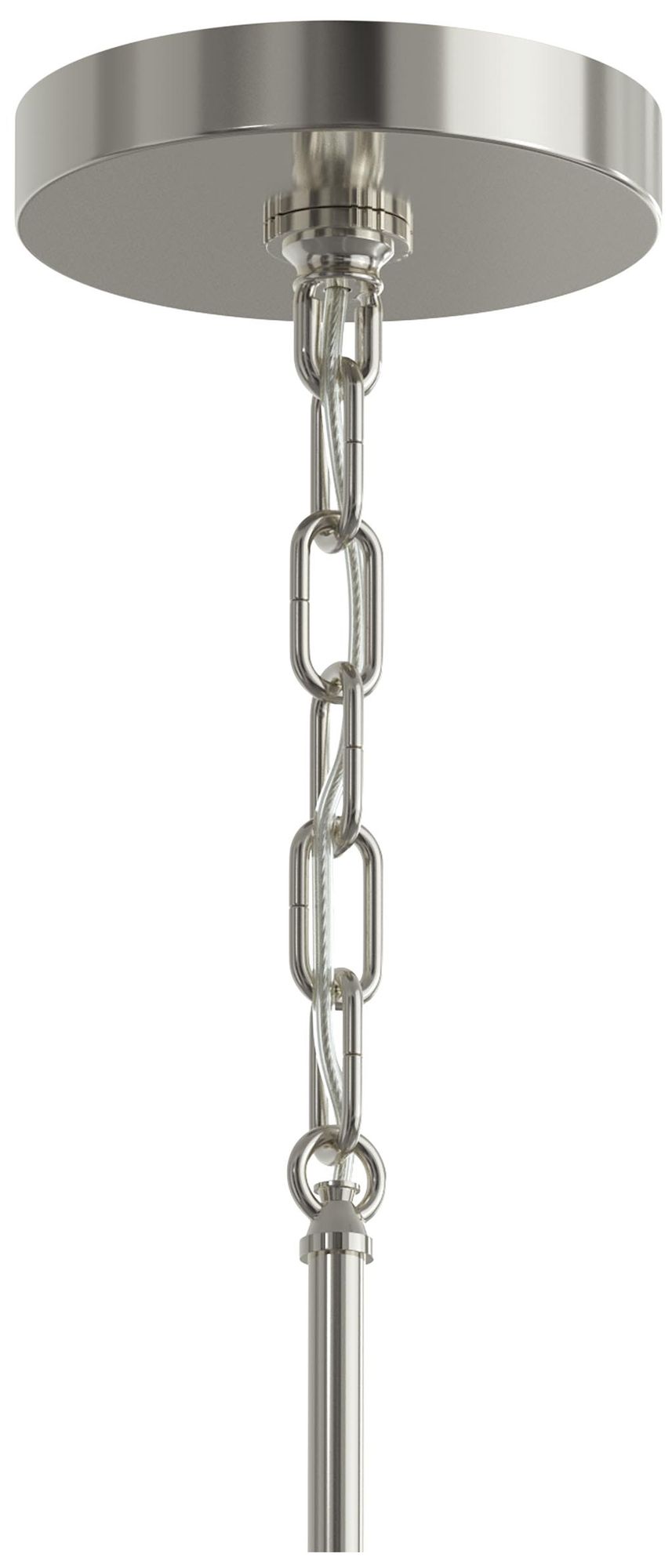 Image 6 Replay Collection 4-Light Polished Nickel Pendant with Clear Glass Shades more views