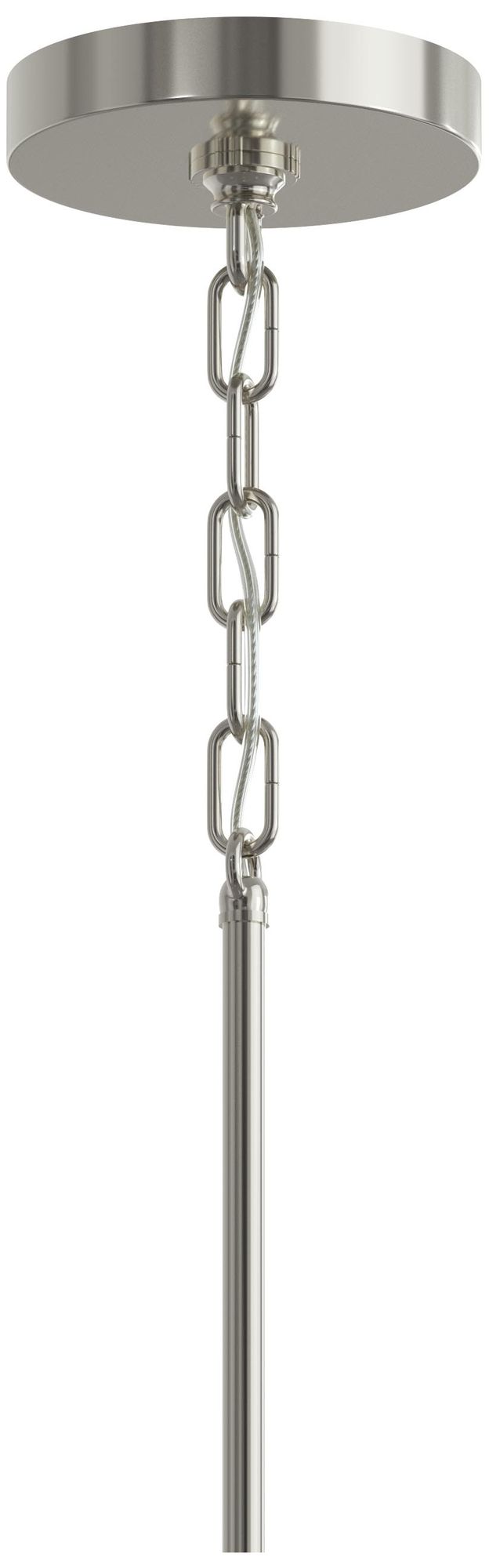 Image 6 Replay Collection 5-Light Polished Nickel Chandelier w/Clear Glass Shades more views