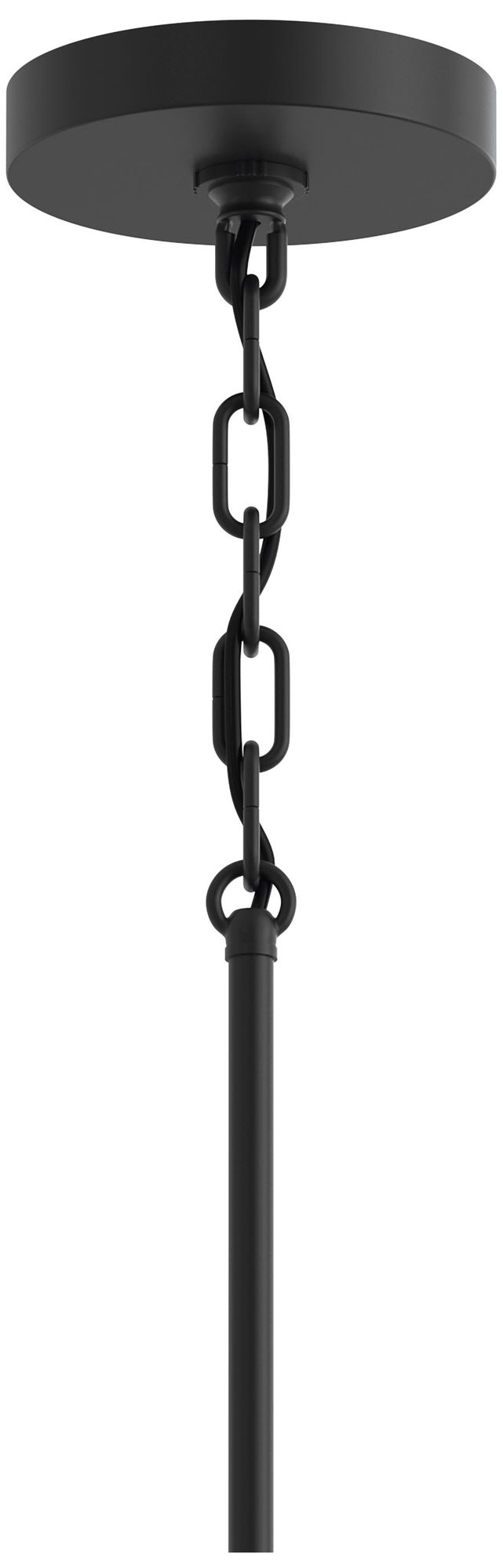 Replay Collection 9-Light 2-Tier Black Chandelier with Clear Glass Shades