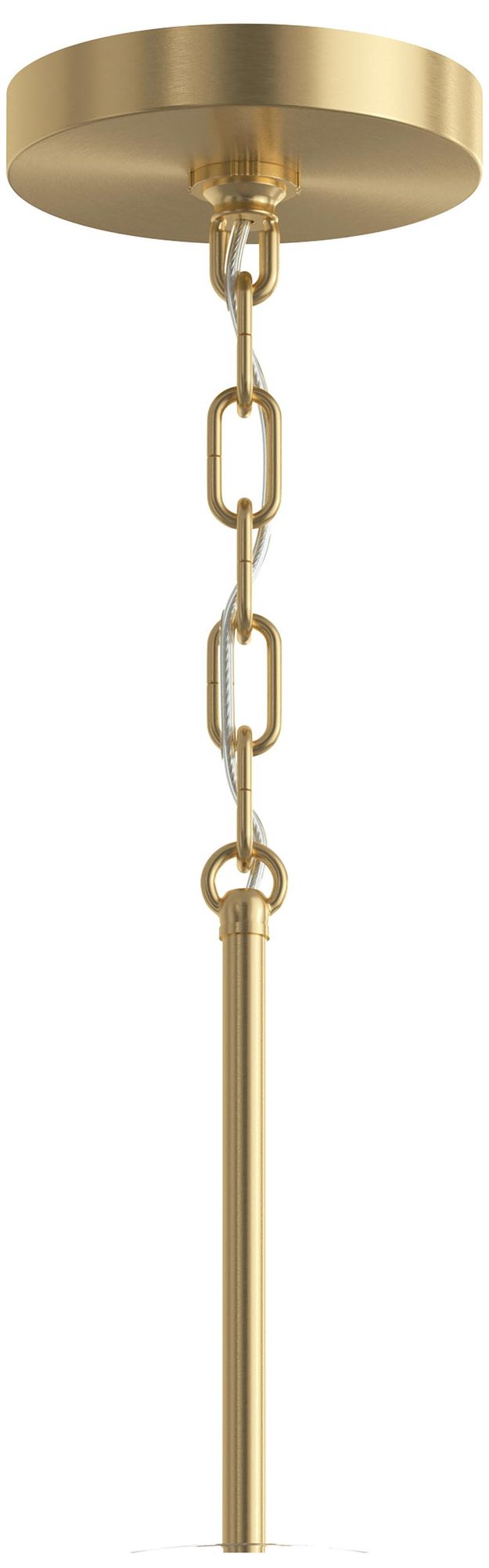 Image 6 Replay Collection 9-Light 2-Tier Brushed Gold Chandelier Clear Glass Shades more views