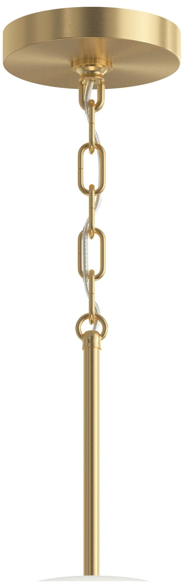 Image 6 Replay Collection 9-Light 2-Tier Brushed Gold Chandelier Etched Glass more views