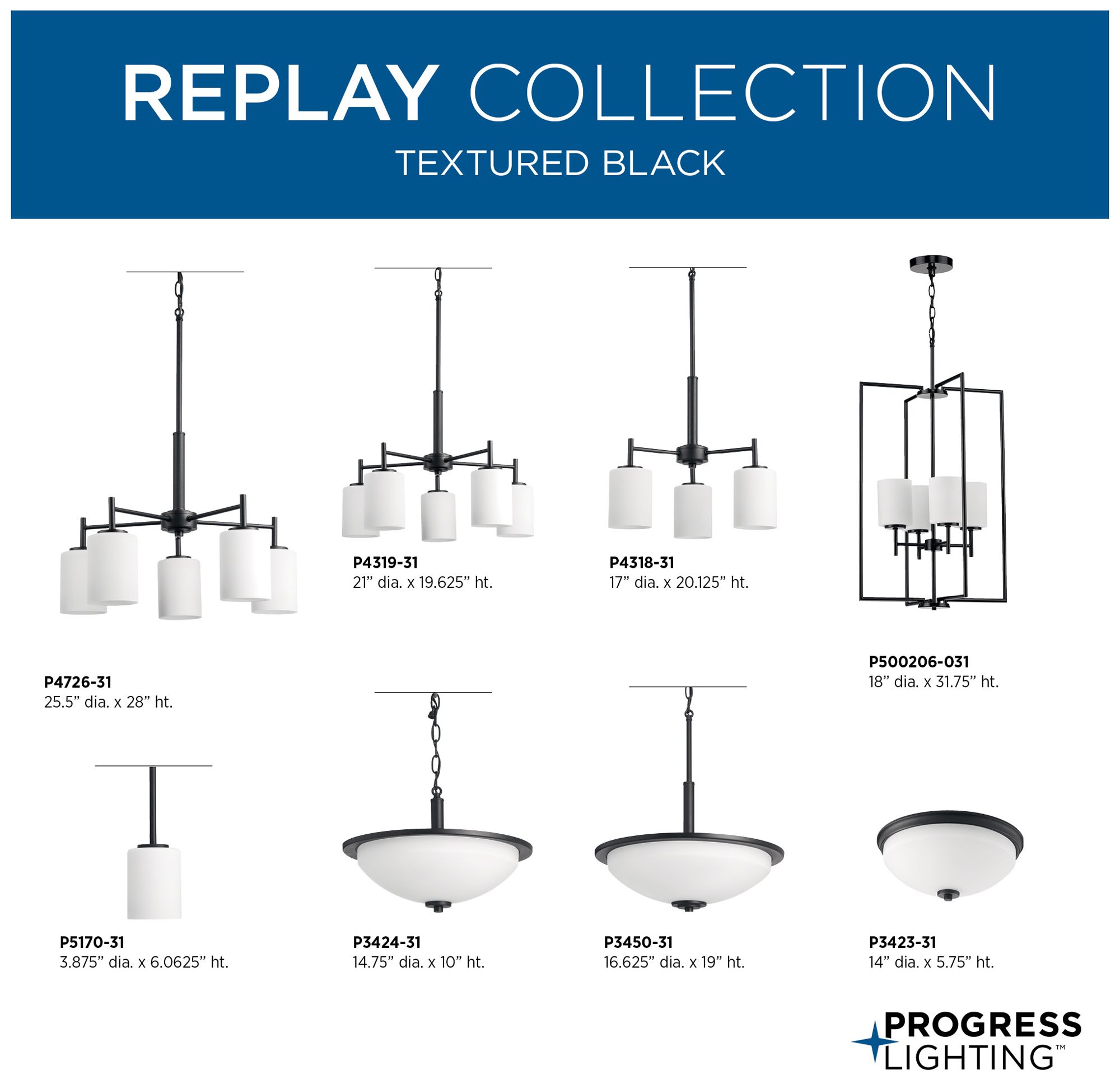 Replay Collection Five-Light Etched White Glass Chandelier Light