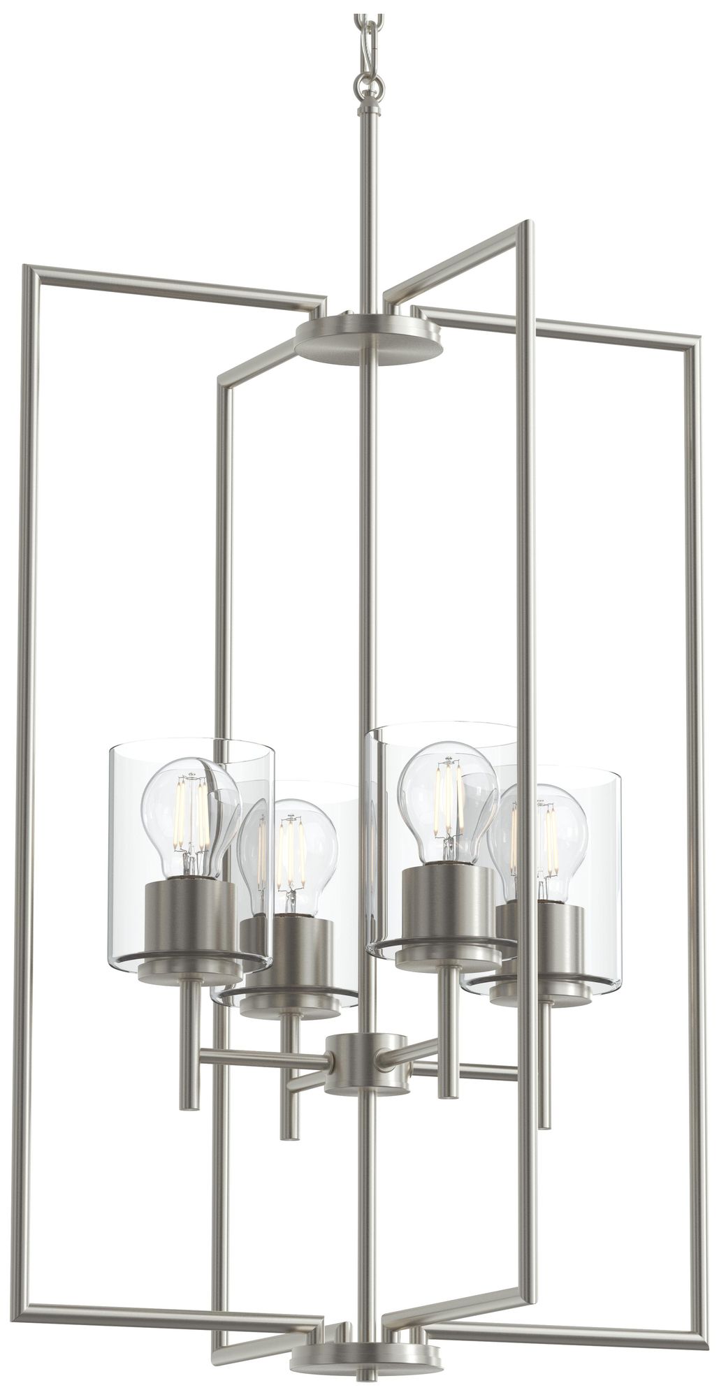 Image 7 Replay Collection Four-Light Pendant Light with Clear Glass Shades more views