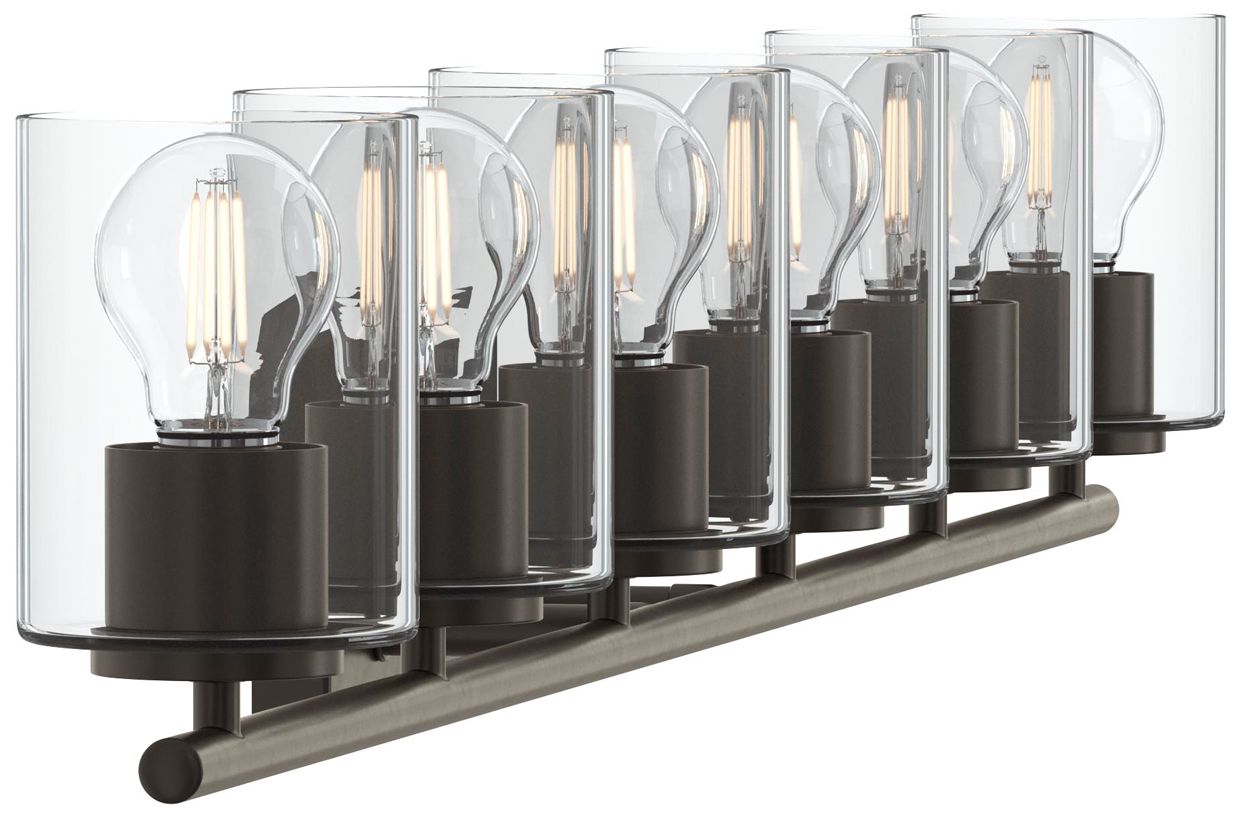 Replay Collection Six-Light Bath & Vanity Light with Clear Glass Shades