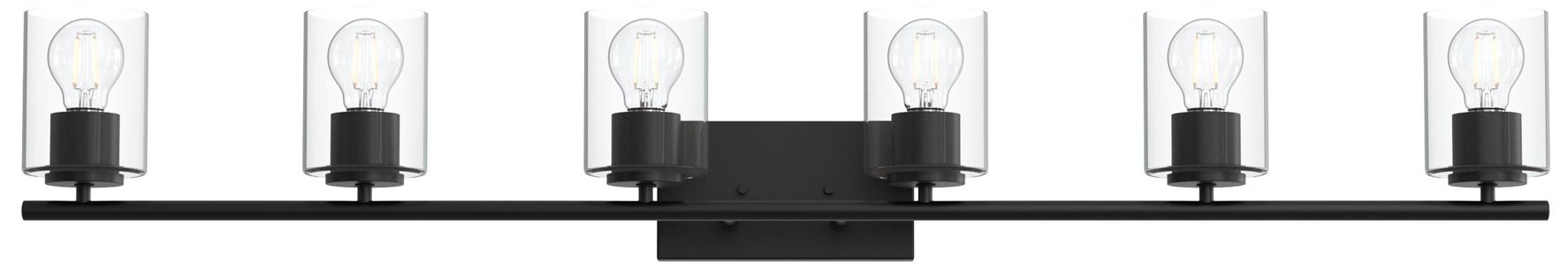 Image 7 Replay Collection Six-Light Bath & Vanity Light with Clear Glass Shades more views