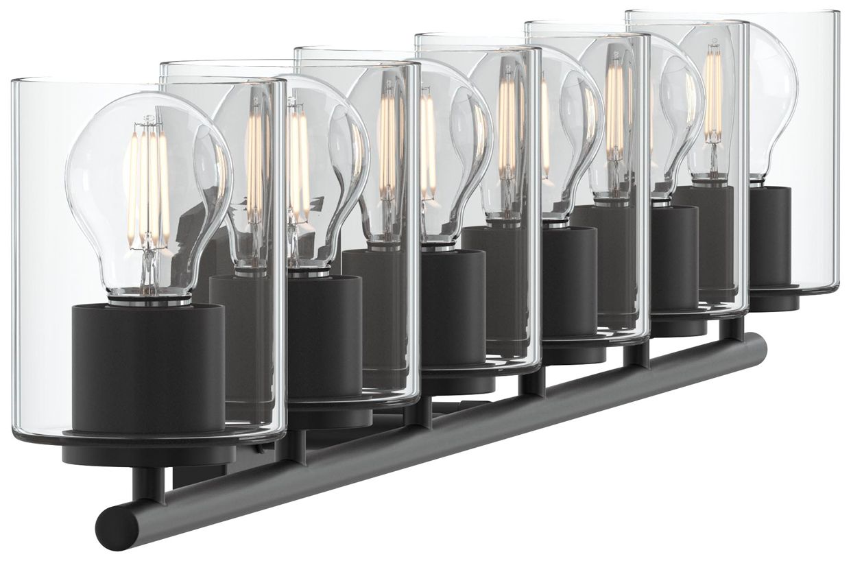 Replay Collection Six-Light Bath & Vanity Light with Clear Glass Shades