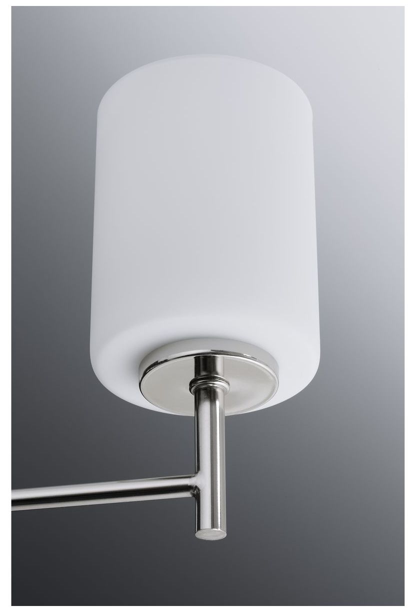 Image 3 Replay Collection Three-Light Etched White Glass Chandelier Light more views