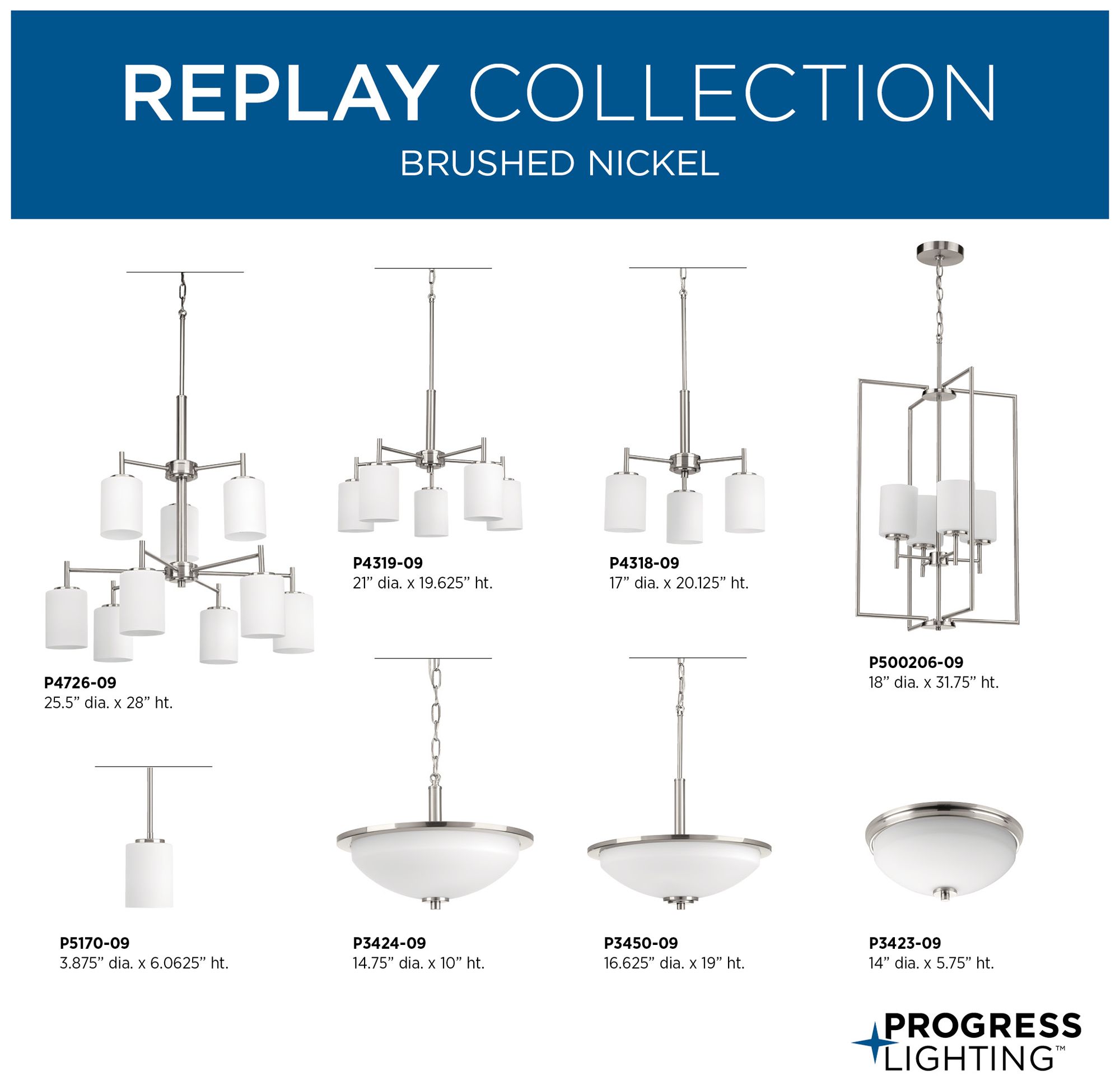 Replay Collection Two-light 14-3/4" Semi-Flush
