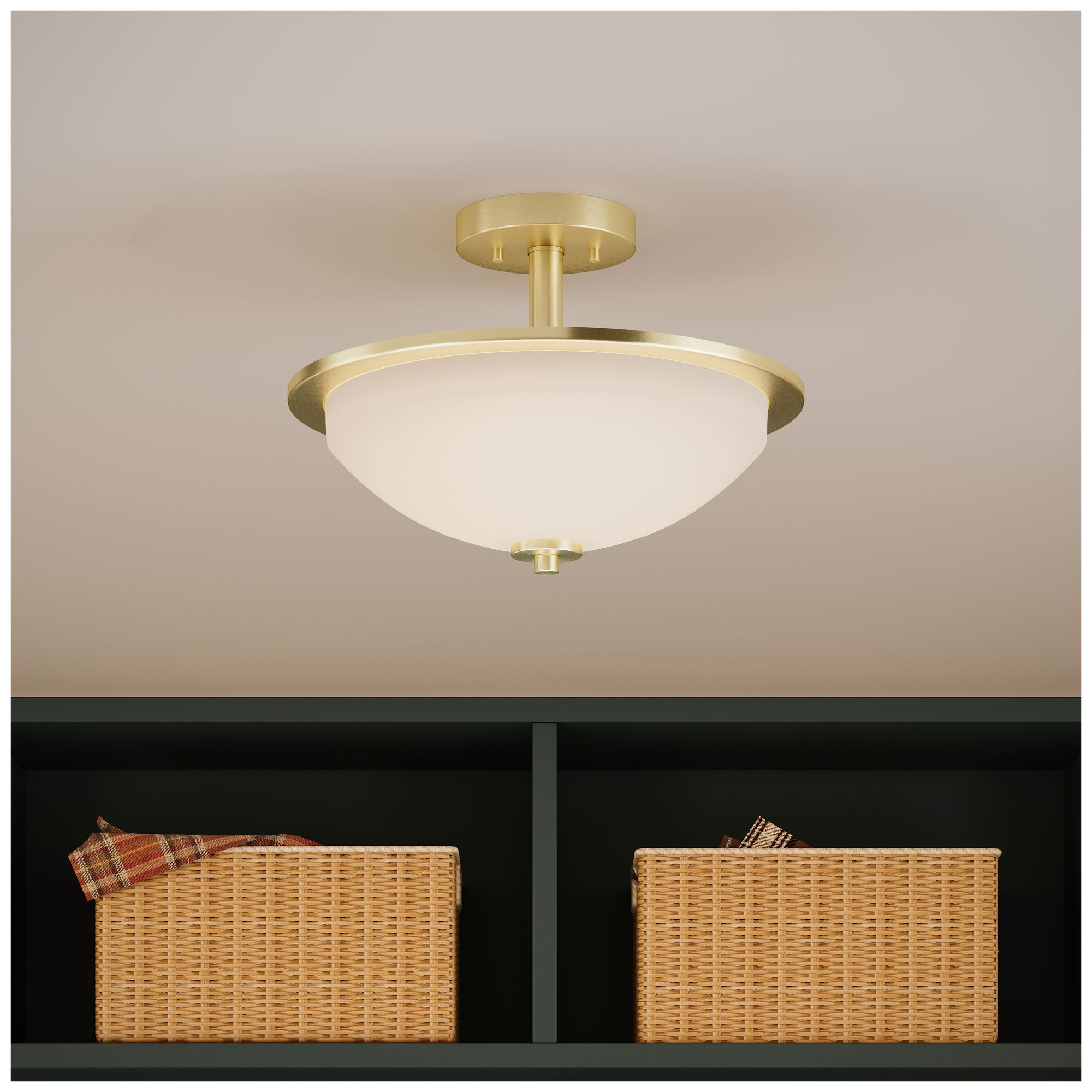 Replay Collection Two-light 14-3/4" Semi-Flush