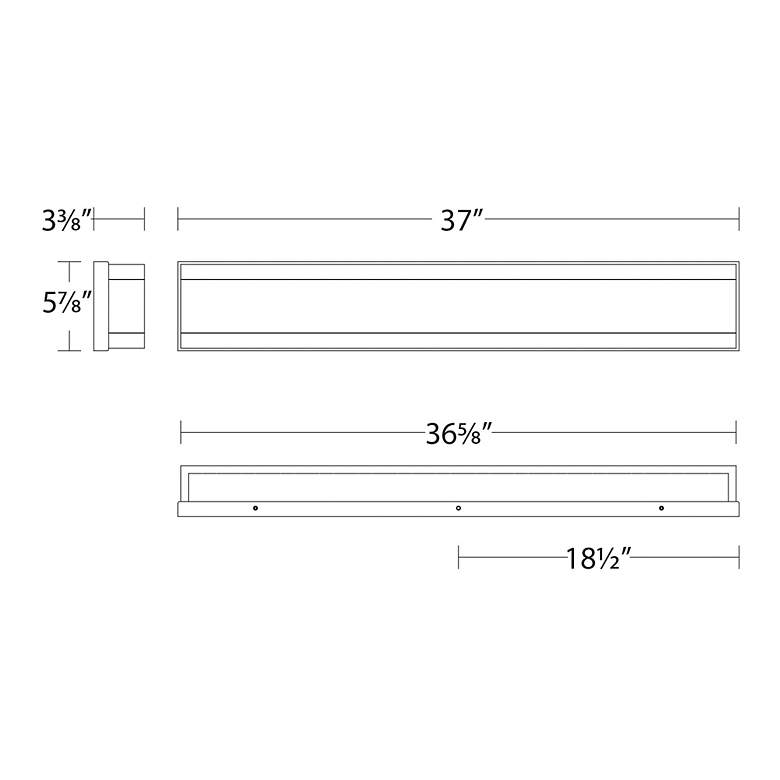 Image 2 Repose LED Linear Bath Bar more views