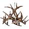 Reproduction Antler 27"W Natural Brown 10-Light Chandelier