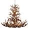 Reproduction Antler 52"W Natural Brown 16-Light Chandelier