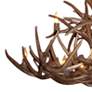 Reproduction Antler 52"W Natural Brown 16-Light Chandelier