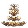 Reproduction Antler 52"W Natural Brown 16-Light Chandelier