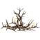 Reproduction Antler 66"W Natural Brown 12-Light Chandelier