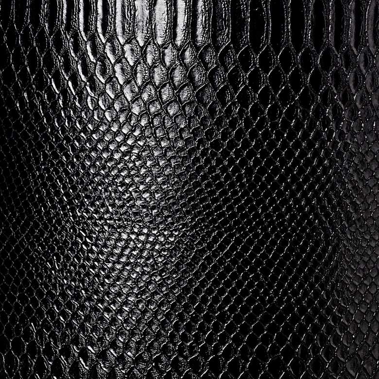 Image 2 Reptile Print Black Set of 2 Drum Shades 15x15x11 (Spider) more views