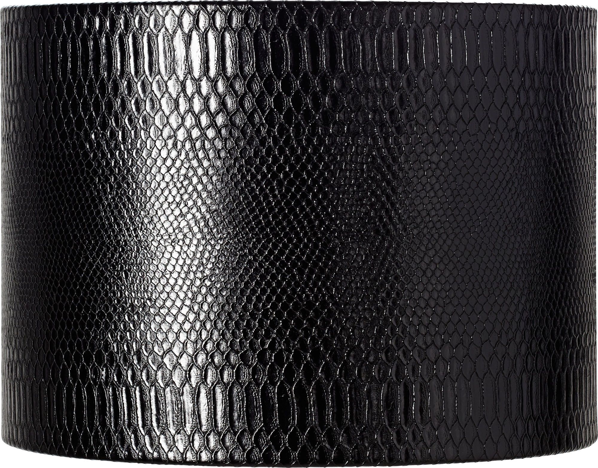 black and silver lamp shade