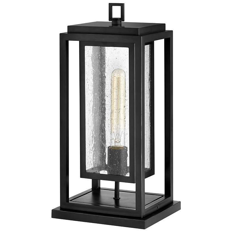 Image 1 Republic 16.5" High Black Marine Finish Pier Mount Landscape Light