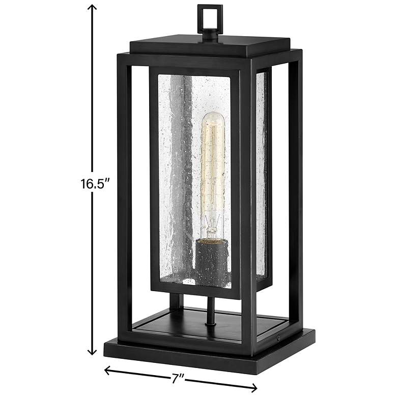 Image 6 Republic 16.5" High Black Marine Finish Pier Mount Landscape Light more views