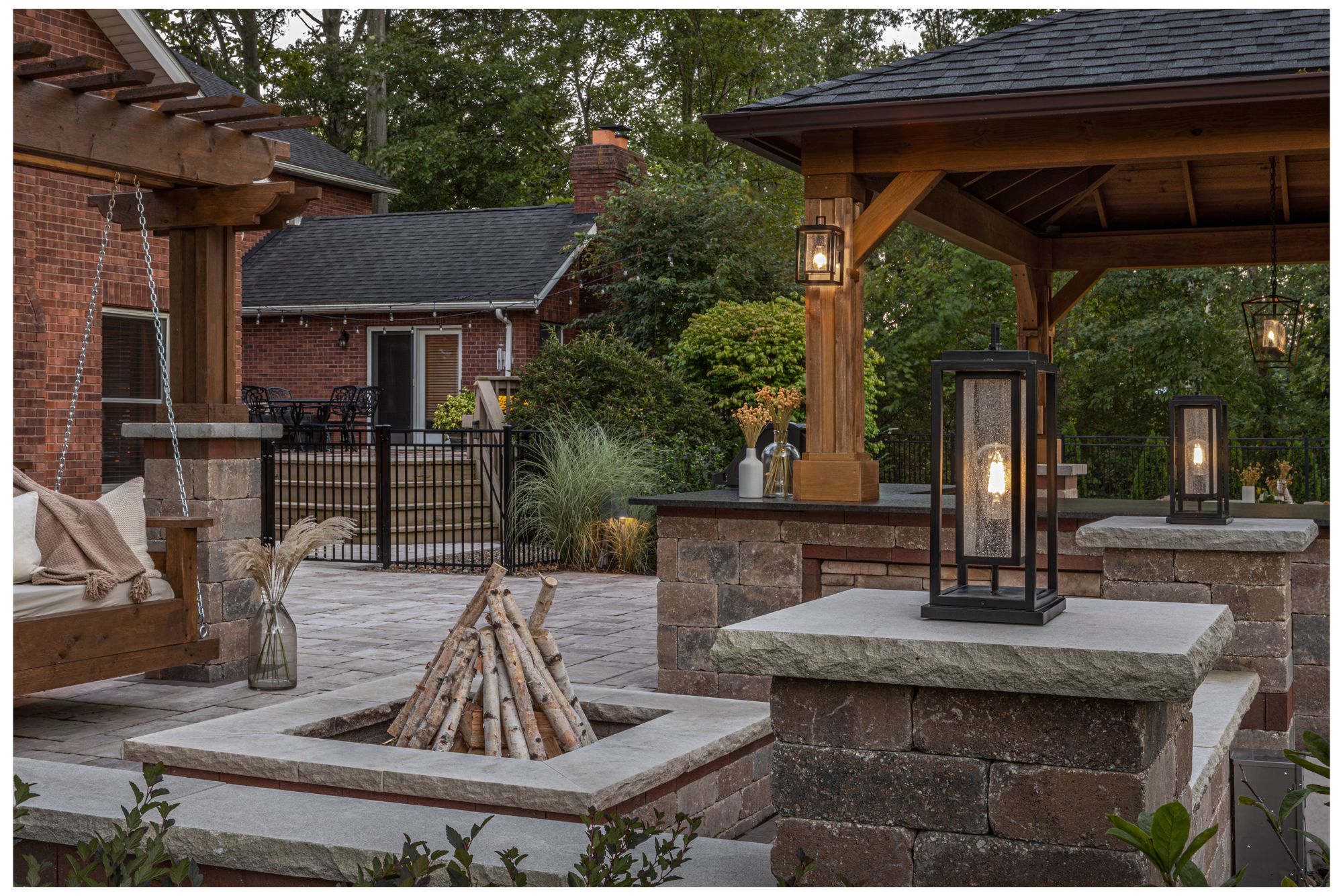 Republic 16.5" High Black Marine Finish Pier Mount Landscape Light