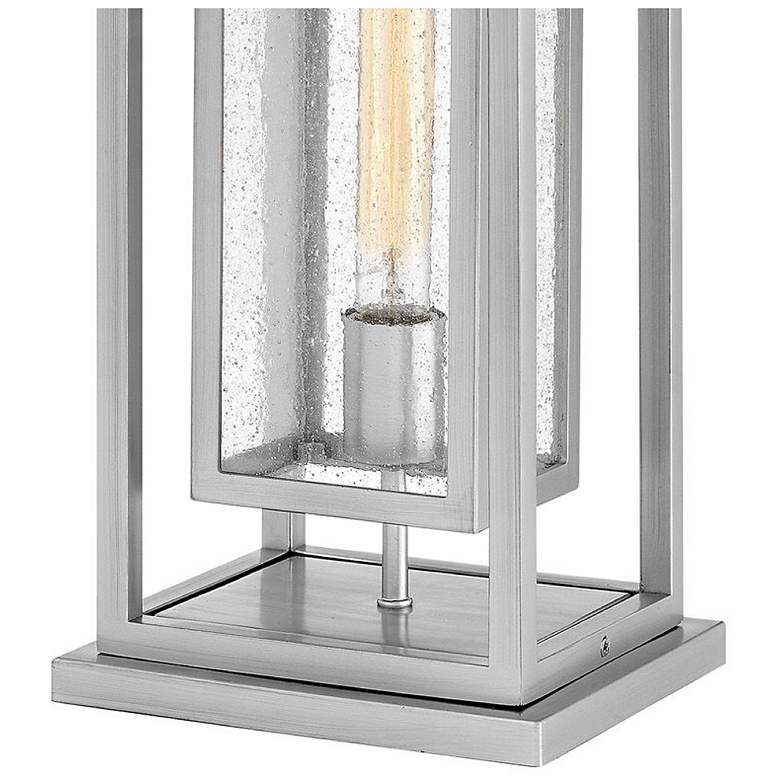 Image 5 Republic 16 1/2" High Satin Nickel 5W Outdoor Post Light more views